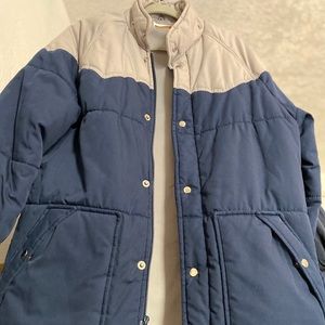 Vintage finger hut jacket unisex blue/ light grey